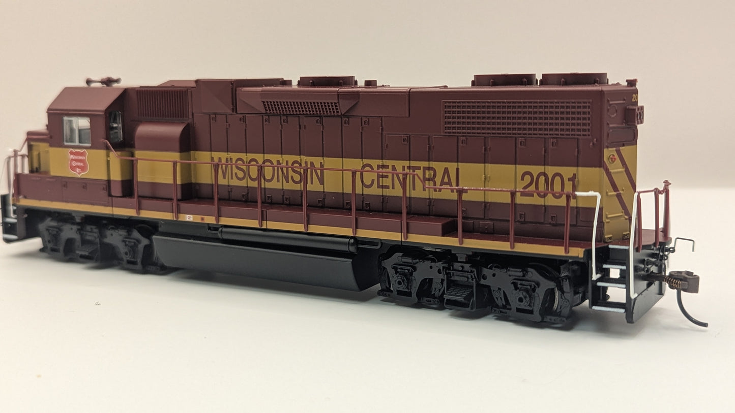 Bachmann HO Wisconsin Central EMD GP38-2 Diesel Locomotive #2001 DCC Ready