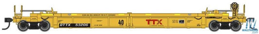 Walthers 910-5619 Thrall Rebuilt 40' Well Car TTX DTTX #55577