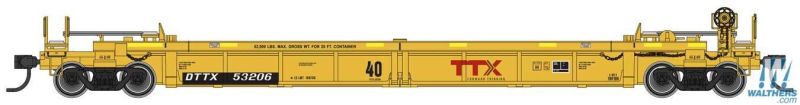 Walthers 910-5620 Thrall Rebuilt 40' Well Car TTX DTTX #55856