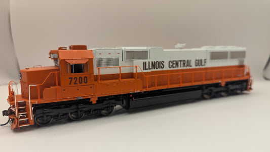 Athearn Genesis HO SD70 w/DCC & Sound, llinois Central Gulf #7200 - ATHG75831 - Used