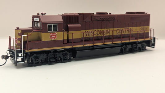 Bachmann HO Wisconsin Central EMD GP38-2 Diesel Locomotive #2001 DCC Ready