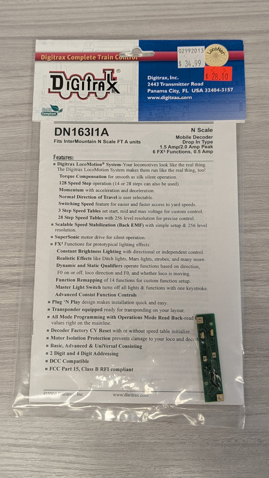 Digitrax DN163I1A Decoder