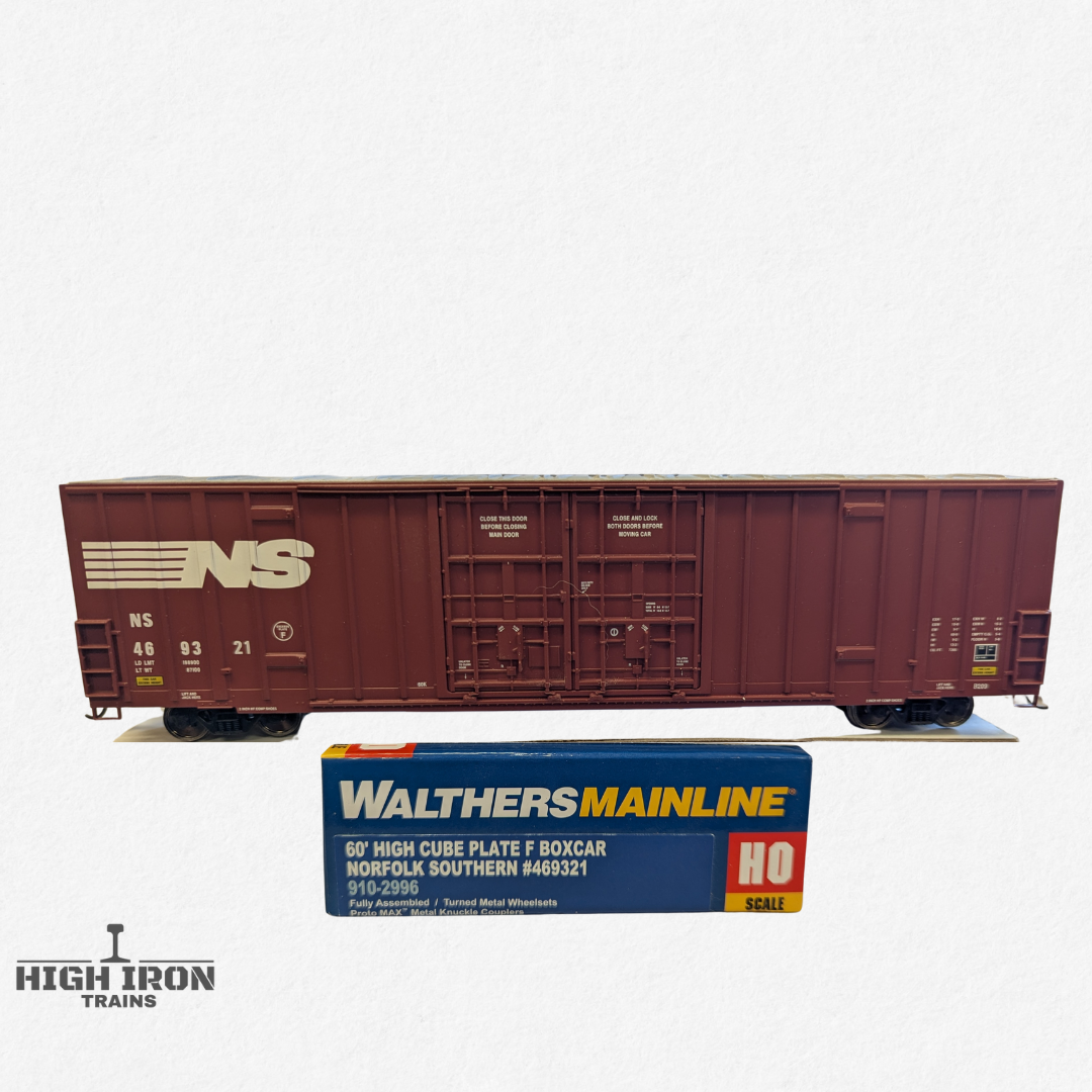 60' High-Cube Plate F Boxcar - Ready to Run -- Norfolk Southern #469321 - HO Scale