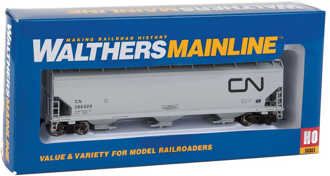 Walthers 910-7630 60' NSC 5150 3-Bay Covered Hopper Canadian National #386420